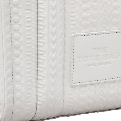 THE DTM MONOGRAM SMALL LEATHER TOTE BAG